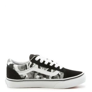 VANS KIDS (PS) OLD SKOOL SHOES | BLACK/WHITE CAMO | NEW in BOX/NWT!!🩶🖤✔️